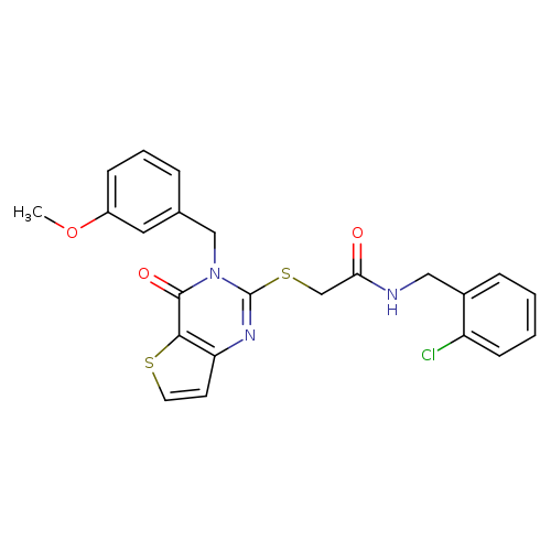 N-[(2-chlorophenyl)methyl]-2-({3-[(3-methoxyphenyl)methyl]-4-oxo-3H,4H-thieno[3,2-d]pyrimidin-2-yl}sulfanyl)acetamide