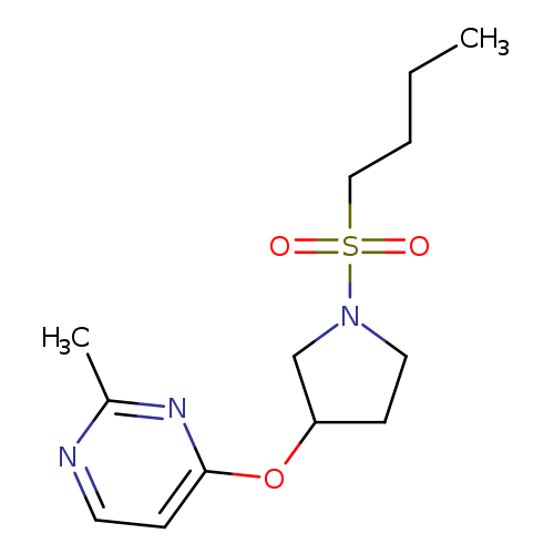4-{[1-(butane-1-sulfonyl)pyrrolidin-3-yl]oxy}-2-methylpyrimidine