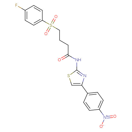 4-(4-fluorobenzenesulfonyl)-N-[4-(4-nitrophenyl)-1,3-thiazol-2-yl]butanamide