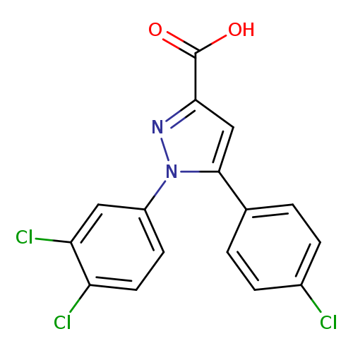 5-(4-chlorophenyl)-1-(3,4-dichlorophenyl)-1H-pyrazole-3-carboxylic acid