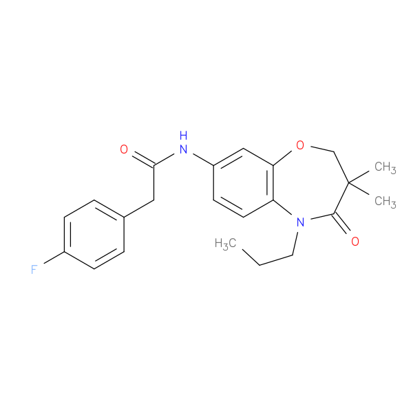 N-(3,3-dimethyl-4-oxo-5-propyl-2,3,4,5-tetrahydro-1,5-benzoxazepin-8-yl)-2-(4-fluorophenyl)acetamide