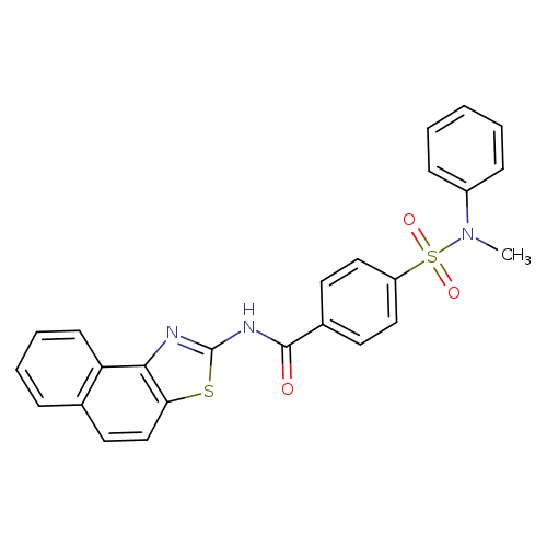 4-[methyl(phenyl)sulfamoyl]-N-{naphtho[1,2-d][1,3]thiazol-2-yl}benzamide