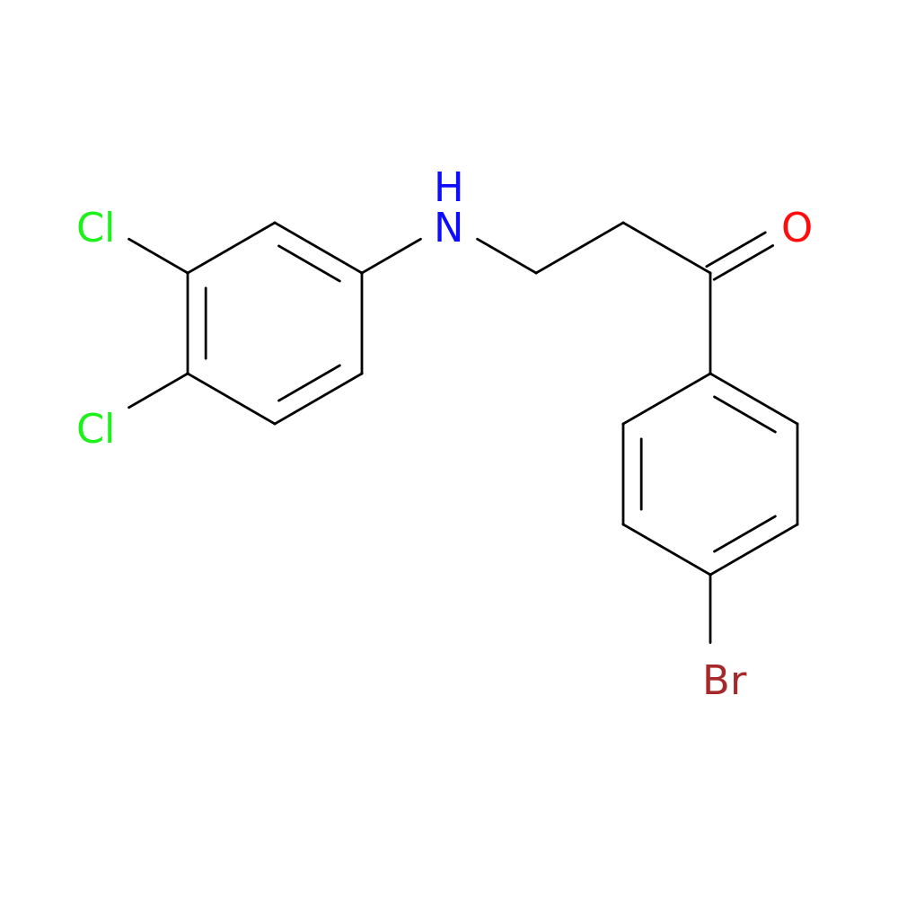 1-(4-bromophenyl)-3-[(3,4-dichlorophenyl)amino]propan-1-one