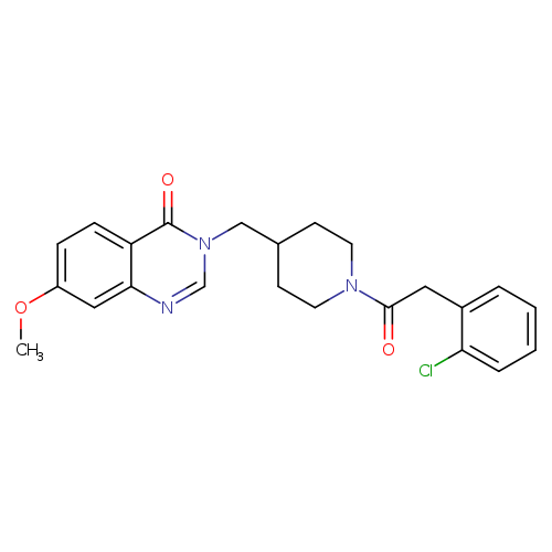 3-({1-[2-(2-chlorophenyl)acetyl]piperidin-4-yl}methyl)-7-methoxy-3,4-dihydroquinazolin-4-one
