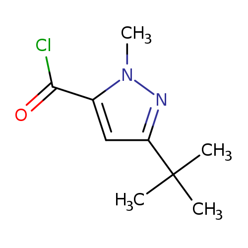 1H-Pyrazole-5-carbonyl chloride, 3-(1,1-dimethylethyl)-1-methyl-