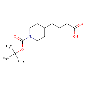 4-Piperidinebutanoic acid, 1-[(1,1-dimethylethoxy)carbonyl]-