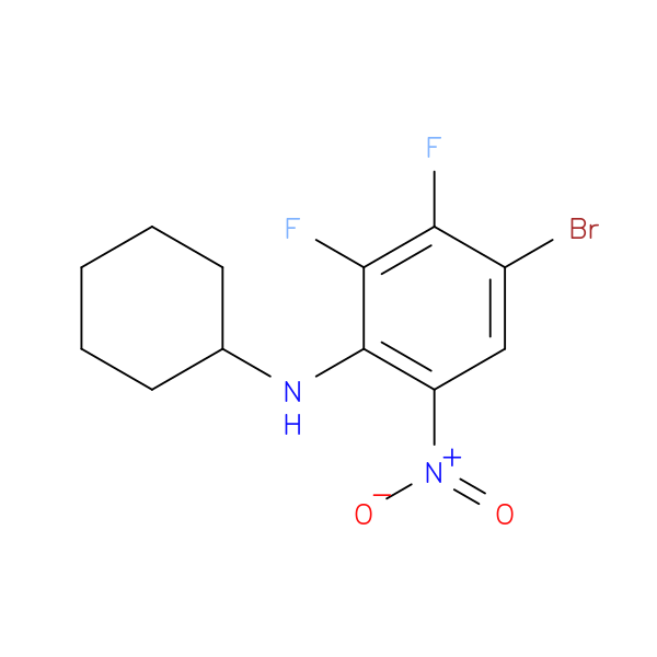 4-Bromo-N-cyclohexyl-2,3-difluoro-6-nitroaniline