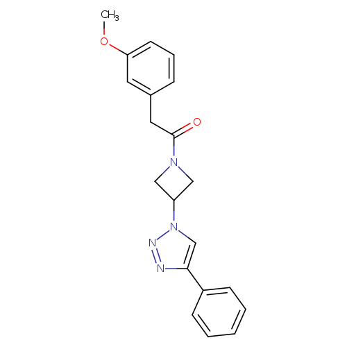 2-(3-methoxyphenyl)-1-[3-(4-phenyl-1H-1,2,3-triazol-1-yl)azetidin-1-yl]ethan-1-one