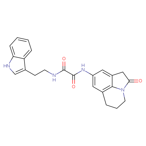 N'-[2-(1H-indol-3-yl)ethyl]-N-{2-oxo-1-azatricyclo[6.3.1.0^{4,12}]dodeca-4,6,8(12)-trien-6-yl}ethanediamide