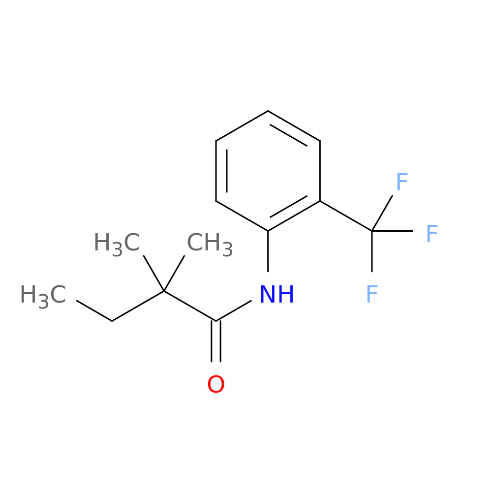 2,2-dimethyl-N-[2-(trifluoromethyl)phenyl]butanamide
