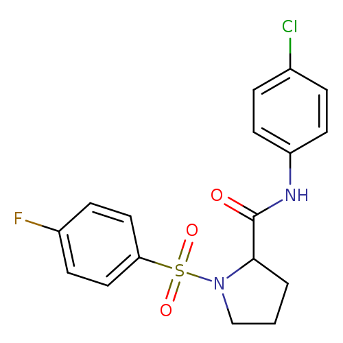 N-(4-chlorophenyl)-1-(4-fluorobenzenesulfonyl)pyrrolidine-2-carboxamide
