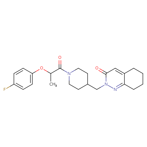 2-({1-[2-(4-fluorophenoxy)propanoyl]piperidin-4-yl}methyl)-2,3,5,6,7,8-hexahydrocinnolin-3-one