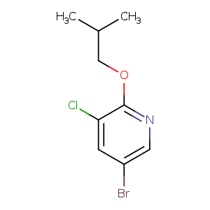 Pyridine, 5-bromo-3-chloro-2-(2-methylpropoxy)-