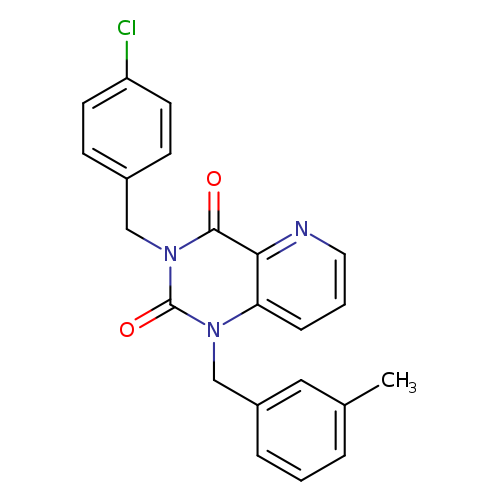 3-[(4-chlorophenyl)methyl]-1-[(3-methylphenyl)methyl]-1H,2H,3H,4H-pyrido[3,2-d]pyrimidine-2,4-dione