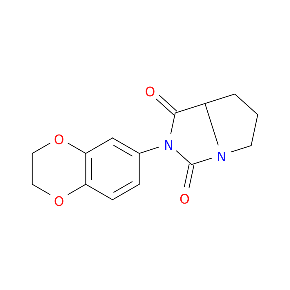 2-(2,3-dihydro-1,4-benzodioxin-6-yl)-hexahydro-1H-pyrrolo[1,2-c]imidazole-1,3-dione
