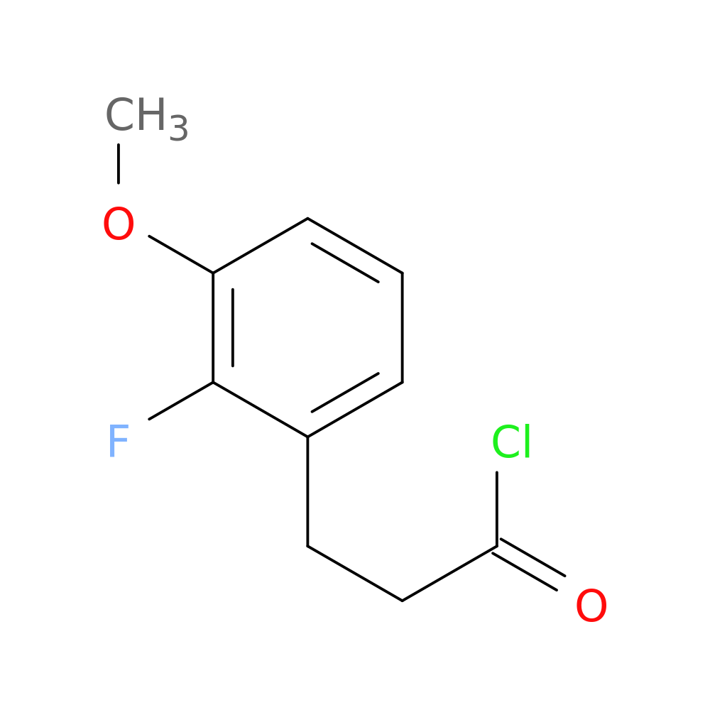 3-(2-fluoro-3-methoxyphenyl)propanoyl chloride