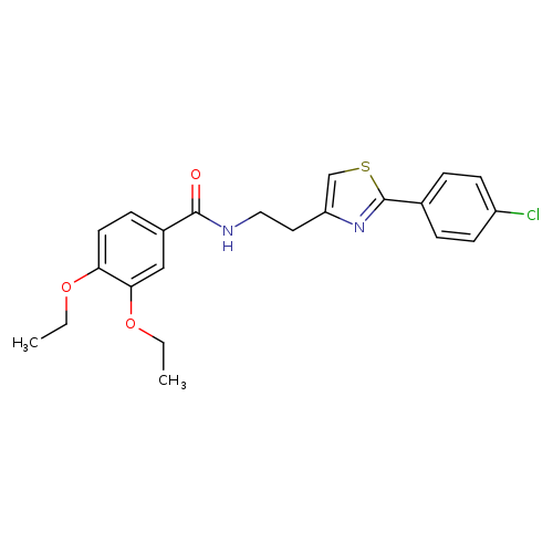 N-{2-[2-(4-chlorophenyl)-1,3-thiazol-4-yl]ethyl}-3,4-diethoxybenzamide