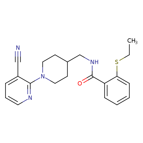 N-{[1-(3-cyanopyridin-2-yl)piperidin-4-yl]methyl}-2-(ethylsulfanyl)benzamide