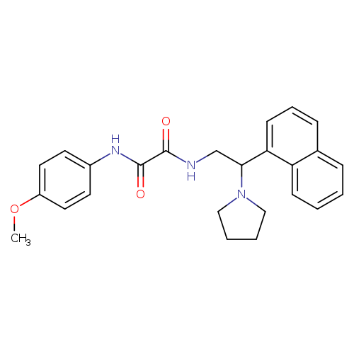 N'-(4-methoxyphenyl)-N-[2-(naphthalen-1-yl)-2-(pyrrolidin-1-yl)ethyl]ethanediamide