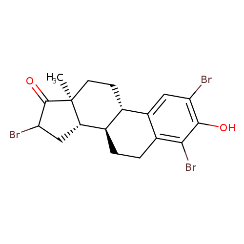 2,4,16-tribromo-3-hydroxyestra-1,3,5(10)-trien-17-one