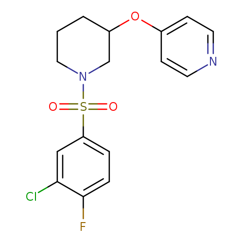 4-{[1-(3-chloro-4-fluorobenzenesulfonyl)piperidin-3-yl]oxy}pyridine