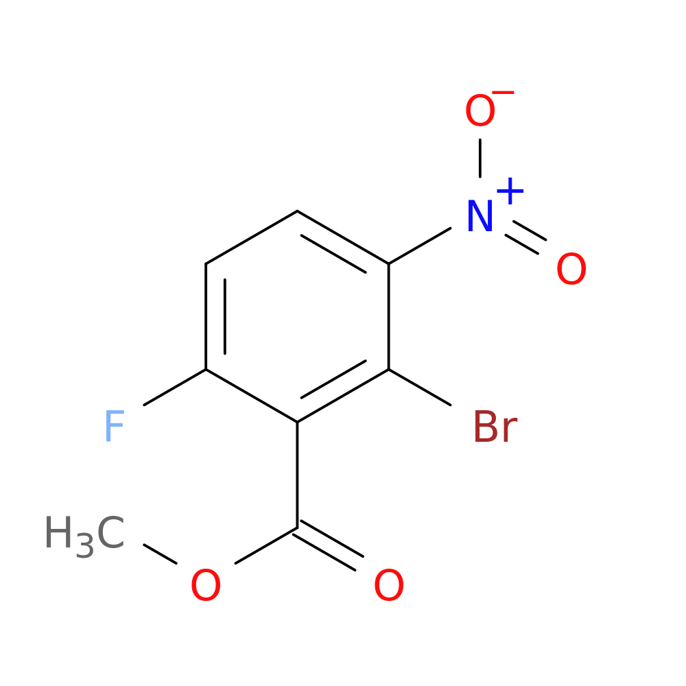 METHYL 2-BROMO-6-FLUORO-3-NITROBENZOATE