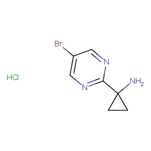 Cyclopropanamine, 1-(5-bromo-2-pyrimidinyl)-, hydrochloride (1:1)