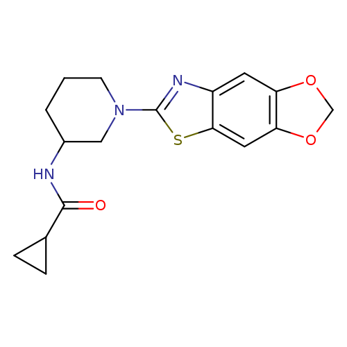 N-(1-{4,6-dioxa-10-thia-12-azatricyclo[7.3.0.0?,?]dodeca-1,3(7),8,11-tetraen-11-yl}piperidin-3-yl)cyclopropanecarboxamide
