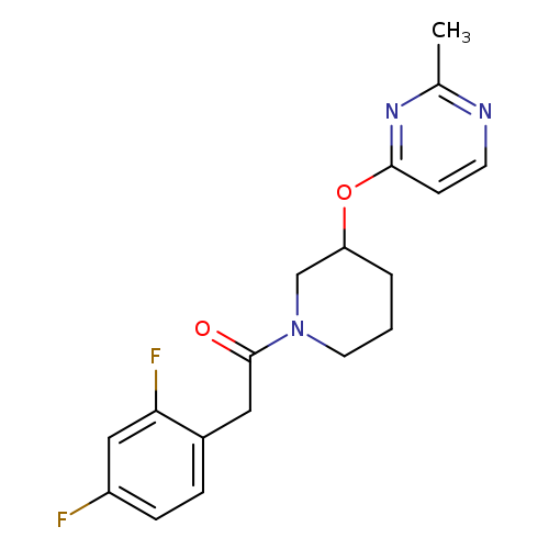 2-(2,4-difluorophenyl)-1-{3-[(2-methylpyrimidin-4-yl)oxy]piperidin-1-yl}ethan-1-one