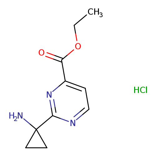 ethyl2-(1-aminocyclopropyl)pyrimidine-4-carboxylatehydrochloride