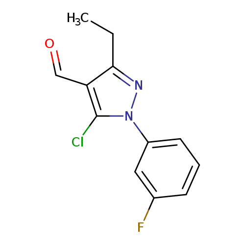 5-chloro-3-ethyl-1-(3-fluorophenyl)-1H-pyrazole-4-carbaldehyde