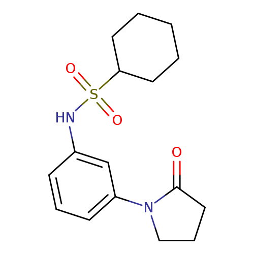 N-[3-(2-oxopyrrolidin-1-yl)phenyl]cyclohexanesulfonamide