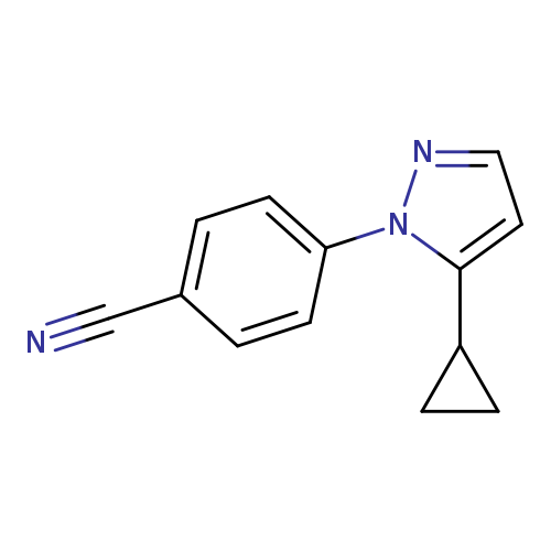 4-(5-Cyclopropylpyrazol-1-yl)benzonitrile