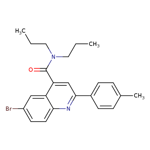 6-bromo-2-(4-methylphenyl)-N,N-dipropyl-4-quinolinecarboxamide