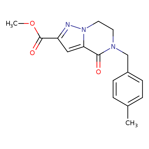 methyl 5-[(4-methylphenyl)methyl]-4-oxo-4H,5H,6H,7H-pyrazolo[1,5-a]pyrazine-2-carboxylate