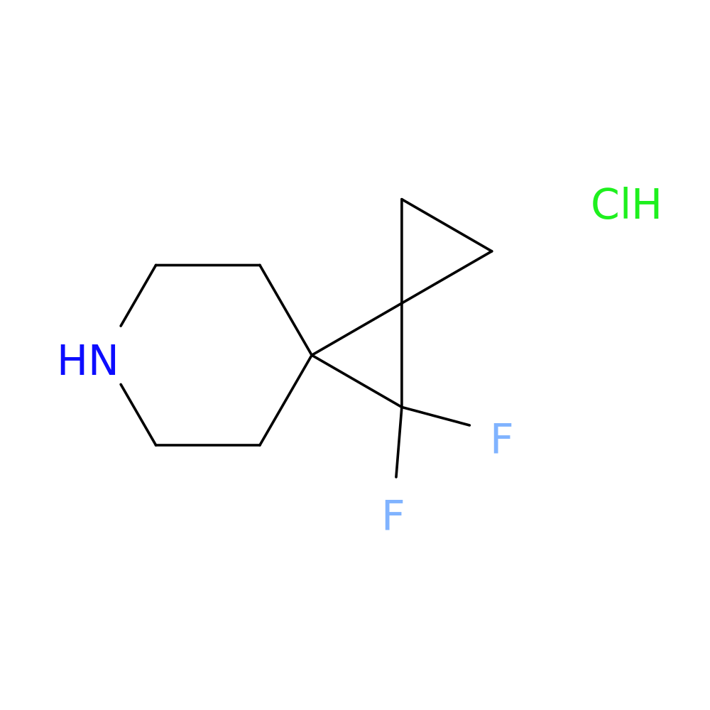 10,10-difluoro-7-azadispiro[2.0.5^{4}.1^{3}]decane hydrochloride