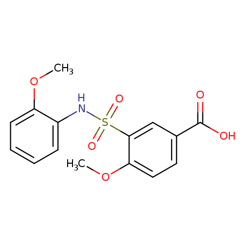 4-methoxy-3-[(2-methoxyphenyl)sulfamoyl]benzoic acid