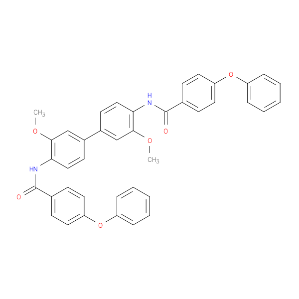 N-[3,3'-dimethoxy-4'-(4-phenoxybenzamido)-[1,1'-biphenyl]-4-yl]-4-phenoxybenzamide