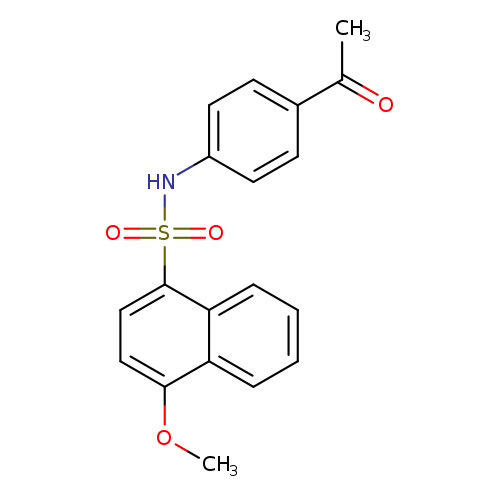 N-(4-acetylphenyl)-4-methoxynaphthalene-1-sulfonamide