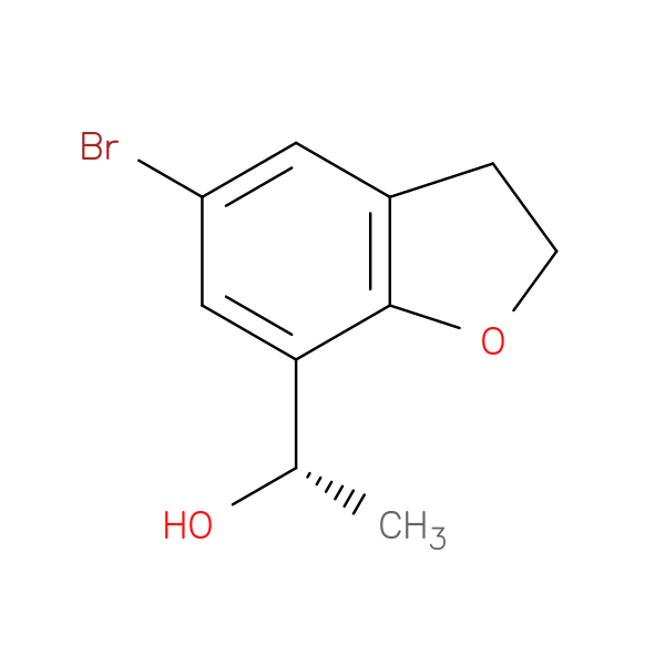 (1S)-1-(5-bromo-2,3-dihydro-1-benzofuran-7-yl)ethan-1-ol