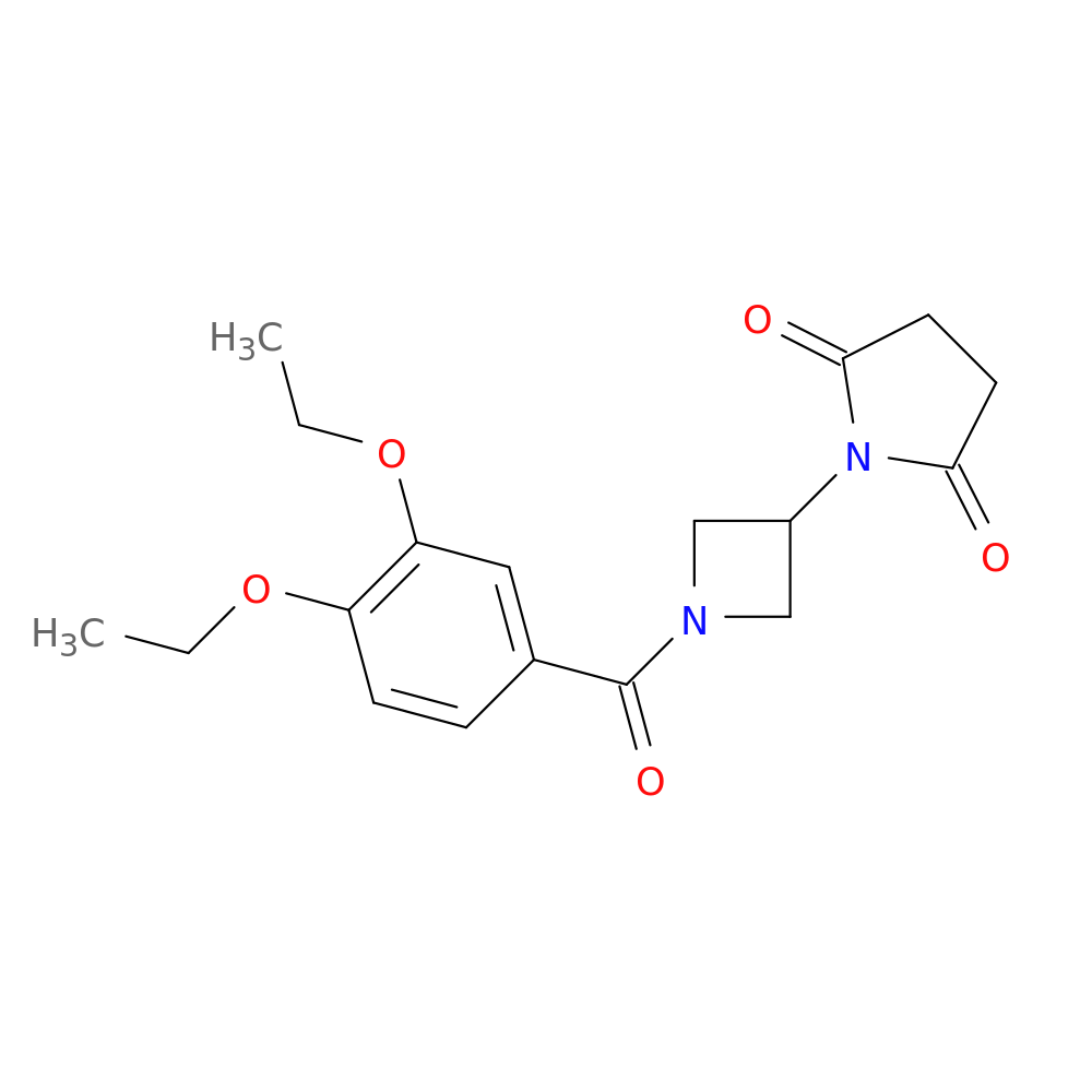 1-[1-(3,4-diethoxybenzoyl)azetidin-3-yl]pyrrolidine-2,5-dione