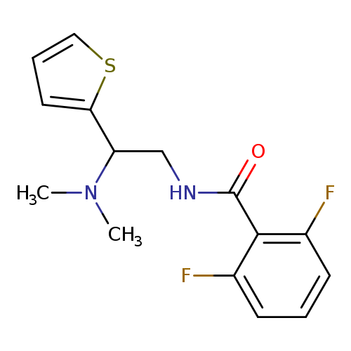 N-[2-(dimethylamino)-2-(thiophen-2-yl)ethyl]-2,6-difluorobenzamide