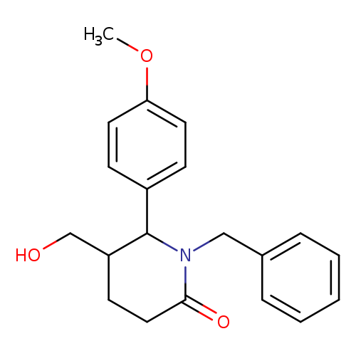 1-Benzyl-5-(hydroxymethyl)-6-(4-methoxyphenyl)piperidin-2-one