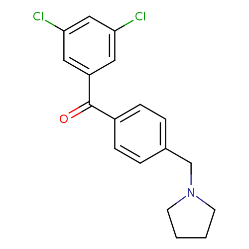 3,5-Dichloro-4'-pyrrolidinomethyl benzophenone
