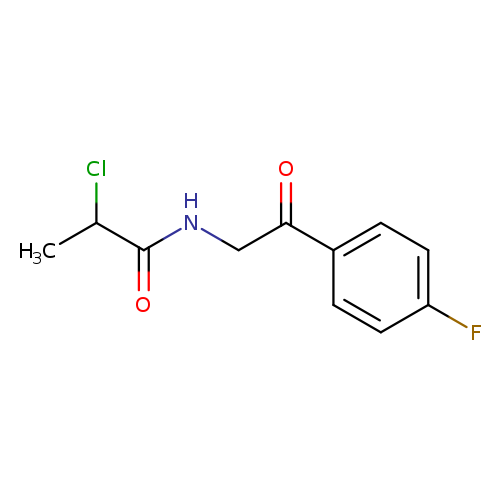 2-chloro-N-[2-(4-fluorophenyl)-2-oxoethyl]propanamide