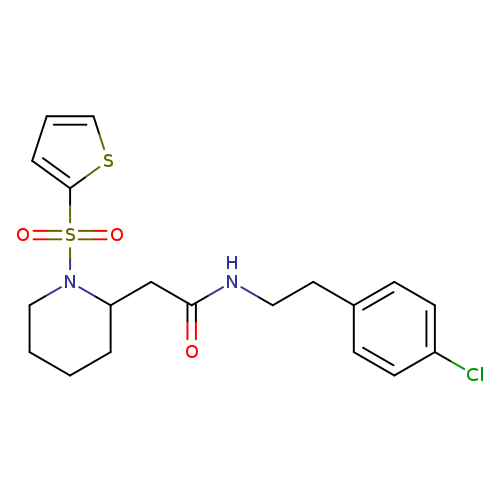 N-[2-(4-chlorophenyl)ethyl]-2-[1-(thiophene-2-sulfonyl)piperidin-2-yl]acetamide
