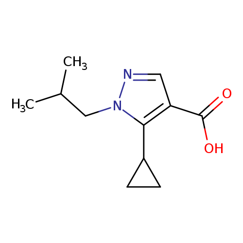 5-cyclopropyl-1-(2-methylpropyl)-1H-pyrazole-4-carboxylic acid