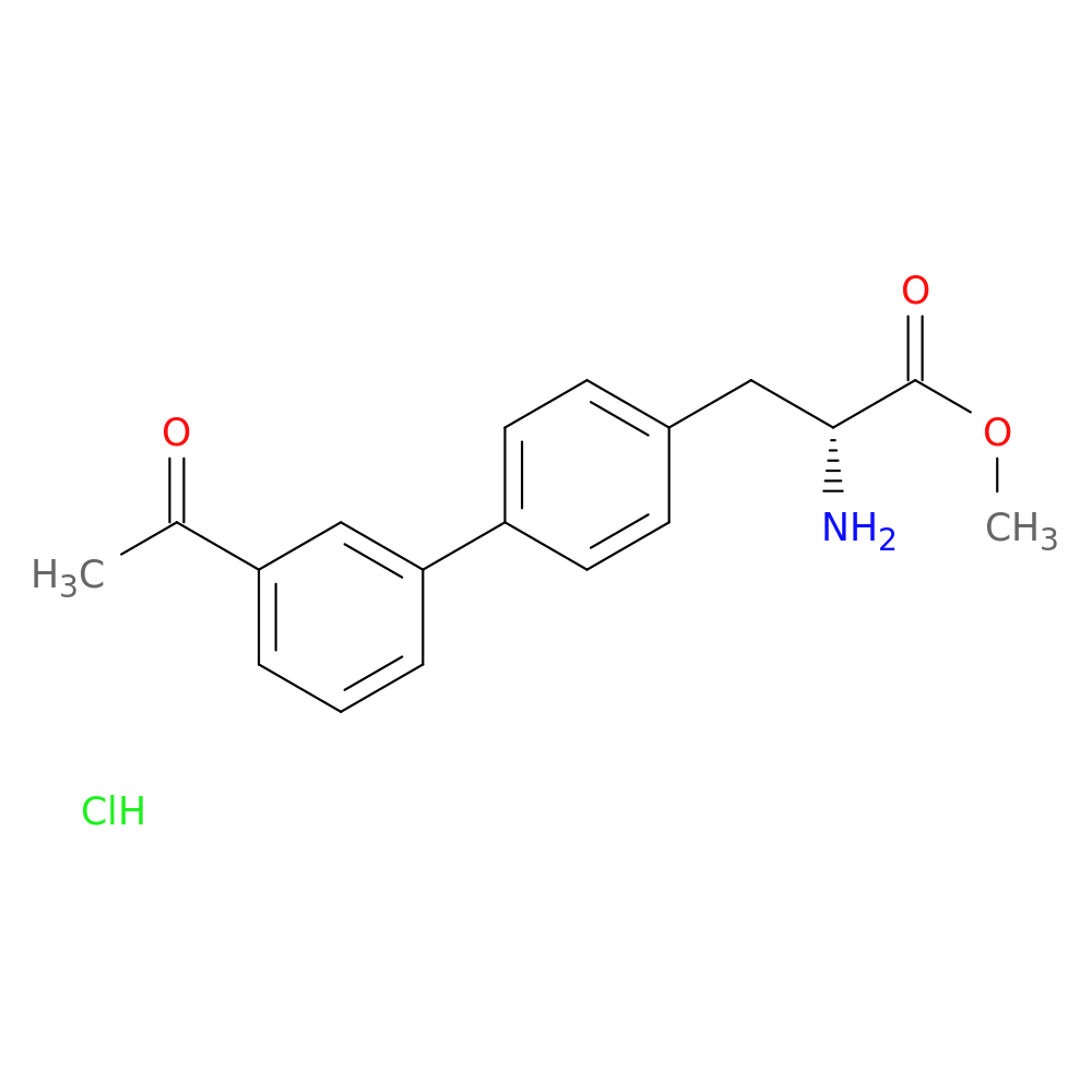 (R)-Methyl 3-(3'-acetyl-[1,1'-biphenyl]-4-yl)-2-aminopropanoate hydrochloride