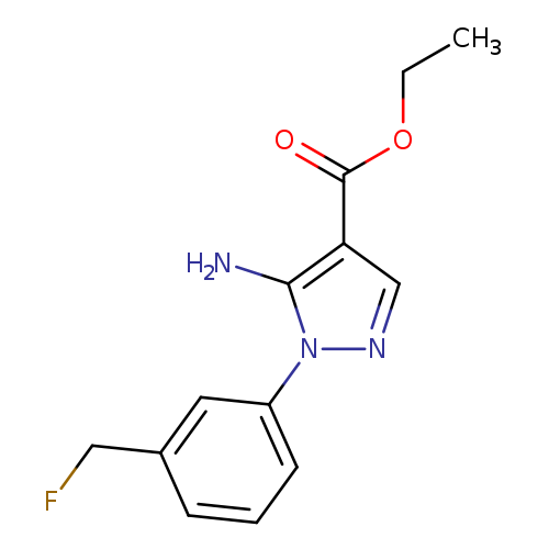 Ethyl 5-amino-1-(3-(fluoromethyl)phenyl)-1H-pyrazole-4-carboxylate