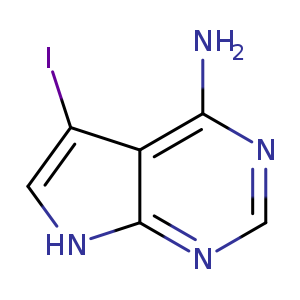 7H-Pyrrolo[2,3-d]pyrimidin-4-amine, 5-iodo-